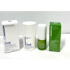 Ole Henriksen Lot Phat Glow Facial & Counter Balance Oil Control Moisturizer NIB